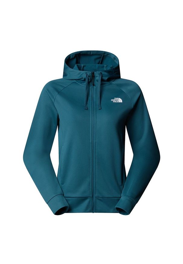 Bluza damska The North Face Reaxion 2.0 0A8DWBDYW1 - zielona. Okazja: na co dzień. Kolor: zielony. Materiał: poliester, polar. Wzór: aplikacja. Styl: casual, klasyczny