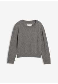 bonprix - Sweter z cienkiej dzianiny. Kolor: szary. Materiał: dzianina #1