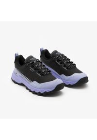 quechua - Buty turystyczne damskie Quechua MH500 Light wodoodporne. Kolor: czarny, wielokolorowy, fioletowy. Materiał: kauczuk. Szerokość cholewki: normalna. Styl: sportowy