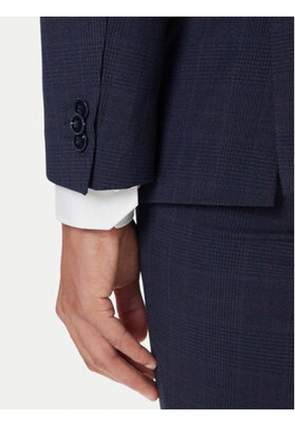 Hugo - HUGO Garnitur Arti/Hesten242V1X 50547314 Granatowy Extra Slim Fit. Kolor: niebieski. Materiał: syntetyk