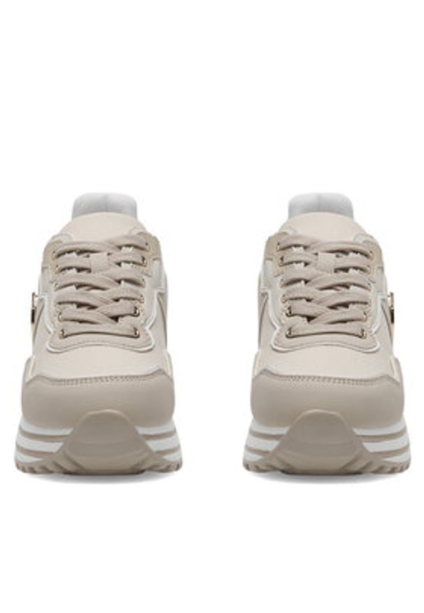 Eva Minge Sneakersy WYL3795-3 Beżowy. Kolor: beżowy. Materiał: skóra