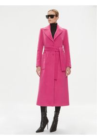 Fracomina Płaszcz FS23WC1005W48601 Różowy Regular Fit. Kolor: różowy #1