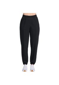 skechers - Spodnie Skechers Delight Jogger, Kobiety. Kolor: czarny. Materiał: bawełna, materiał. Sport: fitness