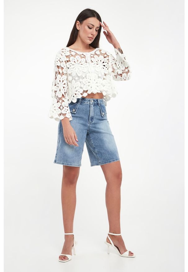 Joseph Ribkoff - Bermudy damskie jeansowe JOSEPH RIBKOFF. Materiał: jeans