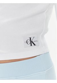 Calvin Klein Jeans Bluzka J20J222570 Biały Regular Fit. Kolor: biały. Materiał: bawełna