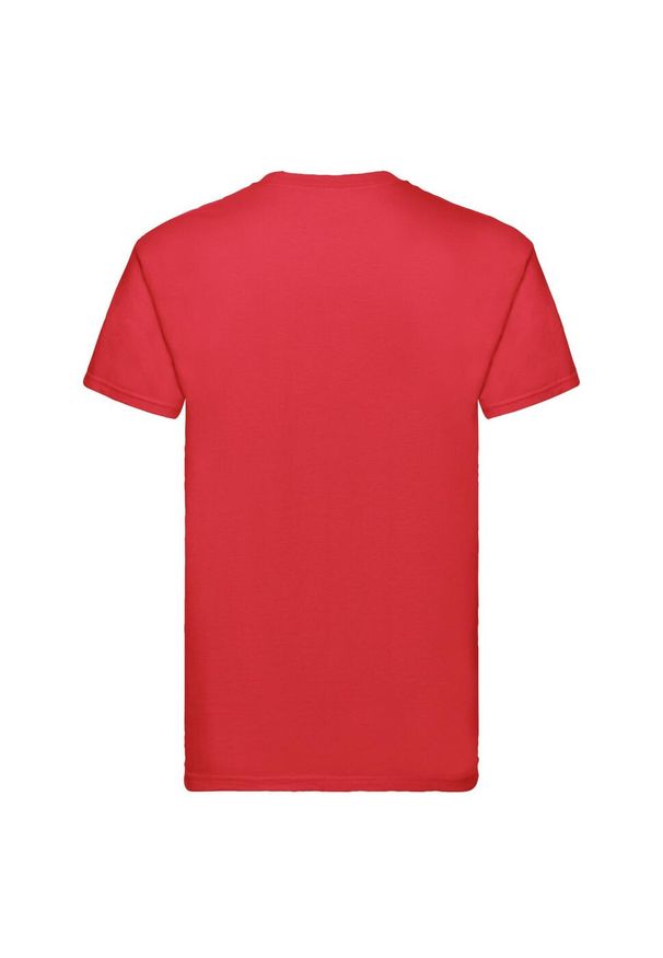 FRUIT OF THE LOOM - Koszulka Unisex Dla Dorosłych Super Premium. Kolor: czerwony