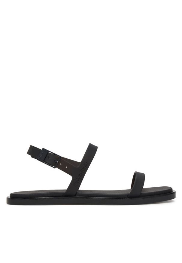Calvin Klein Sandały Jelly Sandal Sling Mat Tran Tpu HW0HW02969 Czarny. Kolor: czarny. Materiał: syntetyk