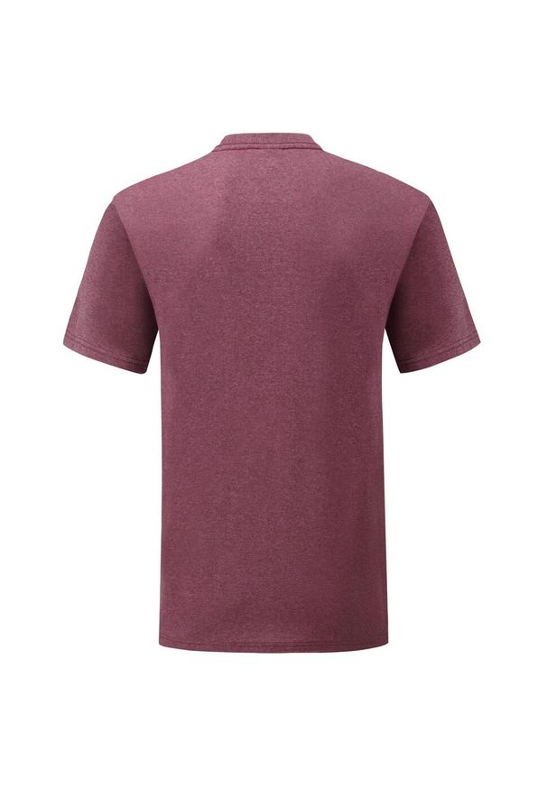 FRUIT OF THE LOOM - Męska Koszulka Valueweight. Kolor: czerwony, wielokolorowy, brązowy