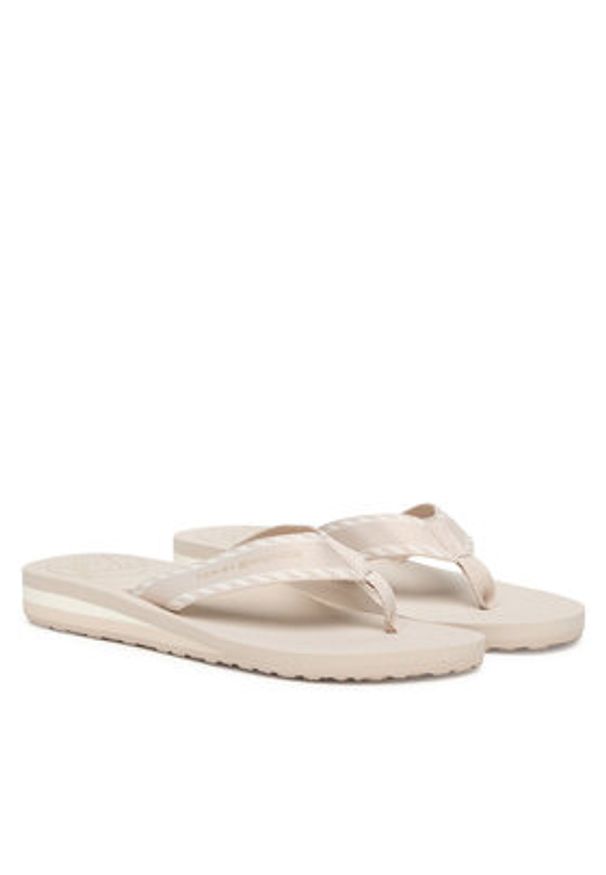 TOMMY HILFIGER - Tommy Hilfiger Japonki Webbing Beach Sandal FW0FW09038 Écru. Materiał: materiał