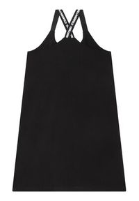 Karl Lagerfeld Kids Sukienka codzienna Z12232 S Czarny Regular Fit. Okazja: na co dzień. Kolor: czarny. Materiał: bawełna. Typ sukienki: proste. Styl: casual #2