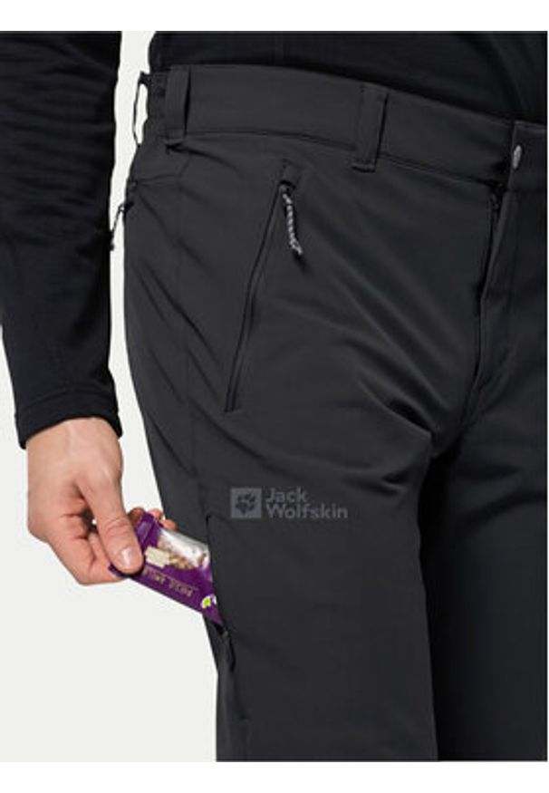 Jack Wolfskin Spodnie outdoor Activate Xt 1503755 Czarny Regular Fit. Kolor: czarny. Materiał: syntetyk. Sport: outdoor
