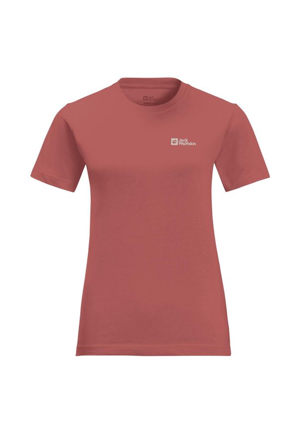 Koszulka damska Jack Wolfskin Essential. Kolor: czerwony. Sport: joga i pilates