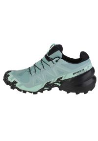 salomon - Buty do biegania Salomon Speedcross 6 Gtx W 417435 niebieskie. Zapięcie: sznurówki. Kolor: niebieski. Materiał: guma, materiał, tkanina, syntetyk. Szerokość cholewki: normalna. Model: Salomon Speedcross