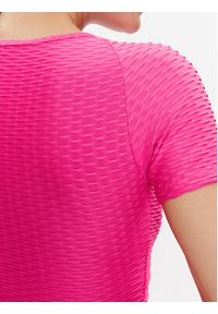 Guess Bluzka Delma V3GP09 KBOA2 Różowy Regular Fit. Kolor: różowy. Materiał: syntetyk