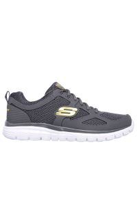 skechers - Buty Skechers Agoura 52635CHAR - szare. Okazja: na co dzień. Zapięcie: sznurówki. Kolor: szary. Materiał: skóra, guma. Szerokość cholewki: normalna