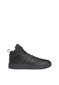 Buty lifestyle męskie Adidas Hoops 3.0 MID WTR GW6421. Okazja: na co dzień. Wysokość cholewki: za kostkę. Kolor: szary, wielokolorowy, czarny, biały