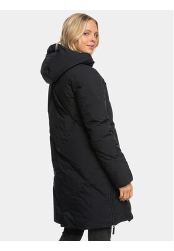 Roxy Kurtka zimowa Abbie Jk Otlr ERJJK03550 Czarny Regular Fit. Kolor: czarny. Materiał: syntetyk. Sezon: zima