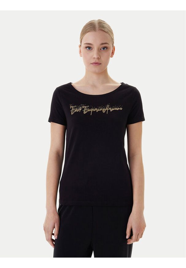 EA7 Emporio Armani T-Shirt 7W000978 AF10373 UC001 Czarny Slim Fit. Kolor: czarny. Materiał: bawełna