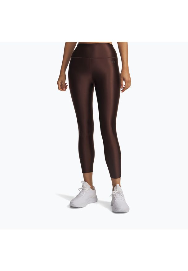 Legginsy Under Armour Motion Shine Ankle. Kolor: brązowy. Sport: fitness