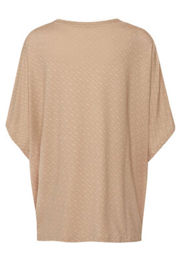 BOSS Koszulka piżamowa 50561029 Beżowy Oversize. Kolor: beżowy. Materiał: lyocell