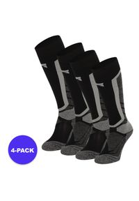 XTREME - Skarpety snowboardowe unisex 4 szt.. Kolor: czarny. Materiał: poliamid, akryl, wełna. Sport: snowboard