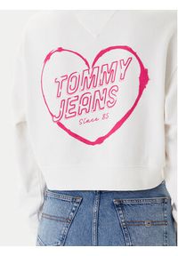 Tommy Jeans Bluza Heart DW0DW21408 Biały Relaxed Fit. Kolor: biały. Materiał: bawełna #4