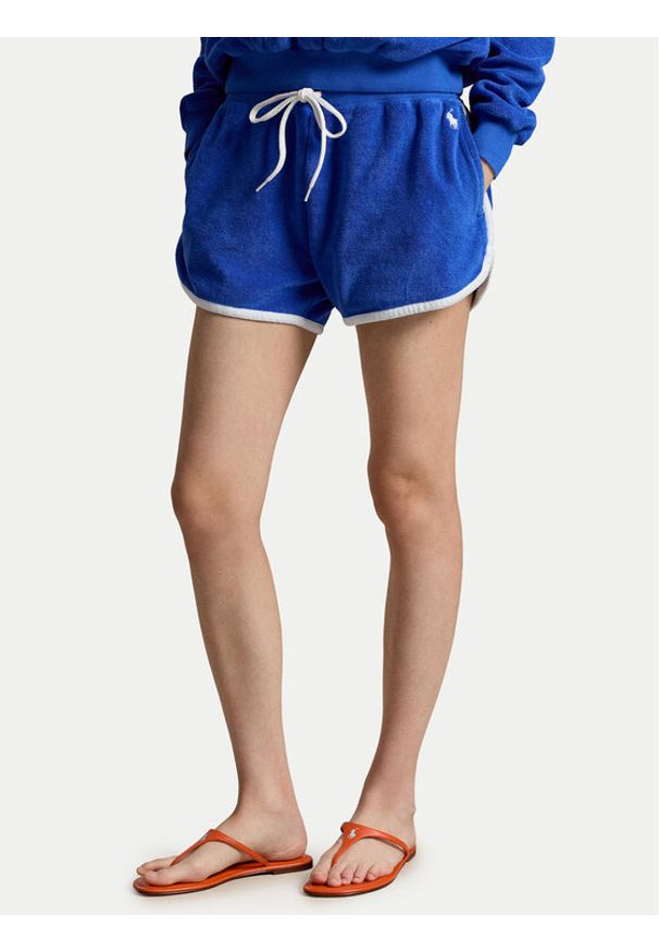 Polo Ralph Lauren Szorty sportowe 211A12956001 Niebieski Relaxed Fit. Kolor: niebieski. Materiał: bawełna