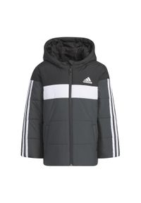 Adidas - Kurtka Padded Kids. Kolor: czarny. Materiał: materiał