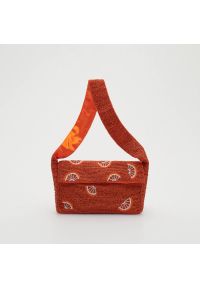 Reserved - Wzorzysta torebka - Pomarańczowy. Kolor: pomarańczowy