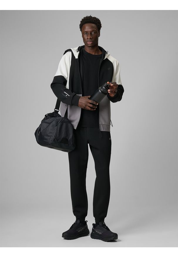 4f - 4F Spodnie dresowe joggery męskie - szare M. Kolor: szary. Materiał: dresówka