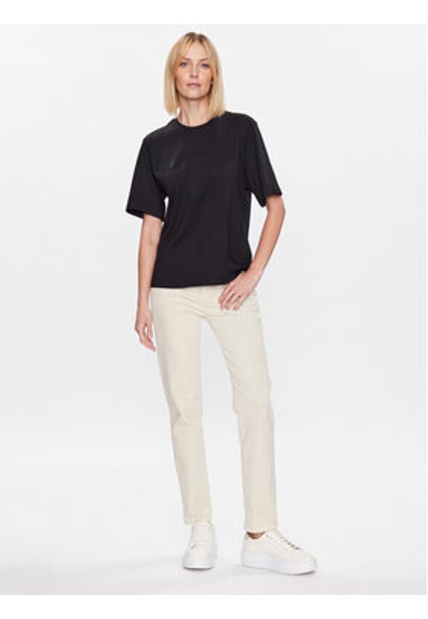 United Colors of Benetton - United Colors Of Benetton T-Shirt 3BL0D103H Czarny Regular Fit. Kolor: czarny. Materiał: bawełna