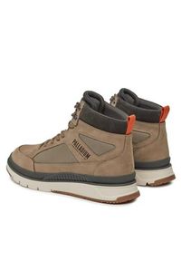 Palladium Sneakersy Pallasider Mid Cuff 08878-377-M Khaki. Kolor: brązowy. Materiał: skóra