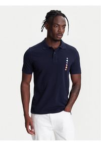 United Colors of Benetton - United Colors Of Benetton Polo 3089U302J Granatowy Regular Fit. Typ kołnierza: polo. Kolor: niebieski. Materiał: bawełna