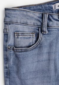 Renee - Niebieskie Jeansy Typu Skinny z Bawełny Nevitaes. Okazja: na co dzień. Stan: podwyższony. Kolor: niebieski. Długość: krótkie. Styl: casual #8