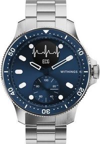 WITHINGS - Smartwatch Withings Withings Scanwatch Horizon 43mm granatowy. Rodzaj zegarka: smartwatch. Kolor: niebieski