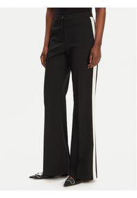 Hugo - HUGO Spodnie materiałowe Hizana 50544753 Czarny Flare Fit. Kolor: czarny. Materiał: syntetyk