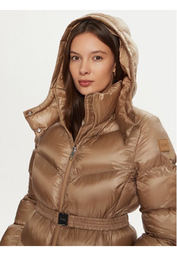 BOSS Płaszcz zimowy Pamaxi3 50524624 Beżowy Regular Fit. Kolor: beżowy. Materiał: syntetyk. Sezon: zima