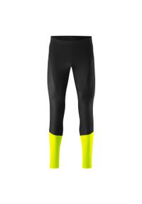 GONSO - Legginsy Gonso Essentials Softshell No Pad. Kolor: żółty, wielokolorowy, zielony. Materiał: softshell. Sport: kolarstwo #1