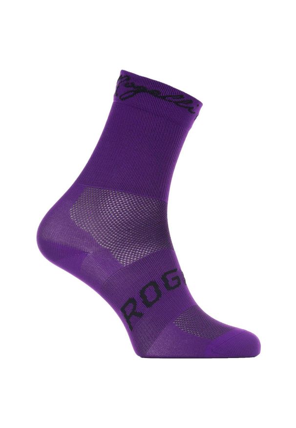 ROGELLI - Skarpetki sportowe damskie Rogelli RCS-15. Kolor: czarny, wielokolorowy, fioletowy. Sport: kolarstwo