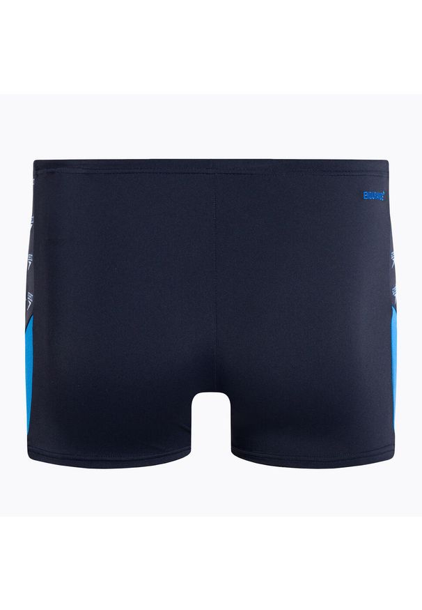Bokserki kąpielowe męskie Speedo Boom Logo Splice. Kolor: niebieski