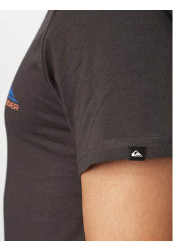 Quiksilver T-Shirt EV Barrel Paradise EQYZT08285 Czarny Regular Fit. Kolor: czarny. Materiał: bawełna