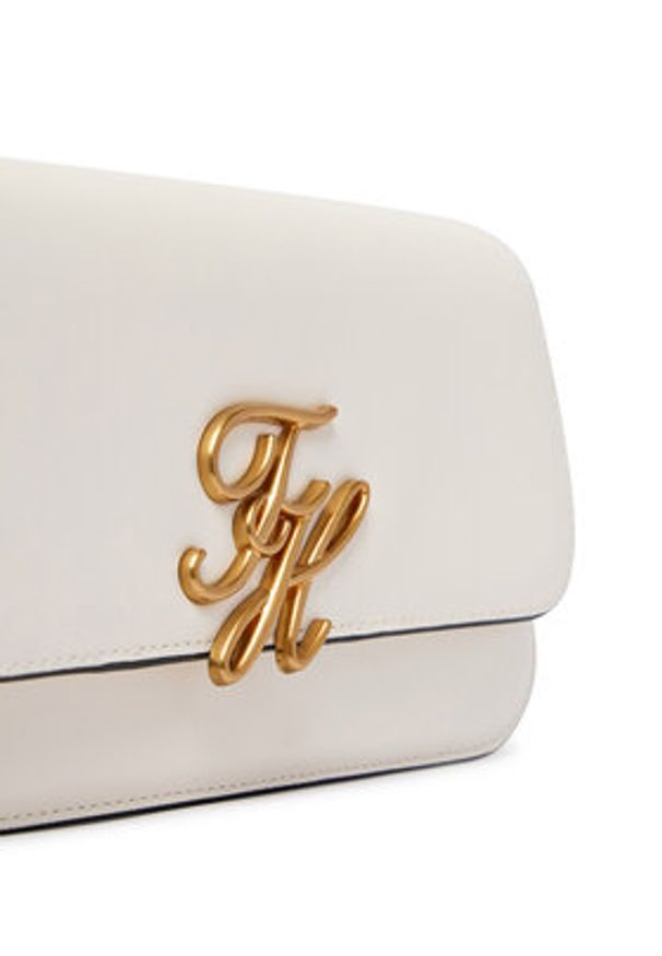 TOMMY HILFIGER - Tommy Hilfiger Torebka Th Script Flap Crossover AW0AW18399 Biały. Kolor: biały. Materiał: skórzane