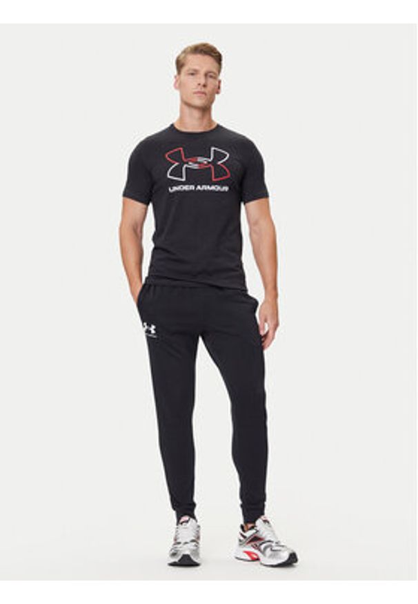 Under Armour Spodnie dresowe Ua Rival Terry Jogger 1380843-001 Czarny Fitted Fit. Kolor: czarny. Materiał: bawełna