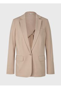 Tom Tailor Marynarka 1032858 Beżowy Regular Fit. Kolor: beżowy. Materiał: wiskoza #5