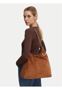 MICHAEL Michael Kors Torebka 30S6A15L7S Brązowy. Kolor: brązowy. Materiał: zamszowe, skórzane #1