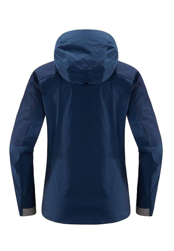 Kurtka turystyczna damska Haglöfs Skarn Hybrid softshell. Kolor: niebieski. Materiał: poliamid, elastan