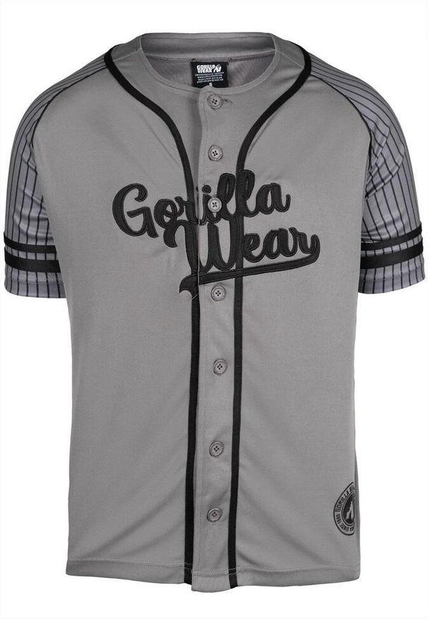 GORILLA WEAR - 82 Koszulka baseballowa - Szary. Kolor: szary. Sport: fitness