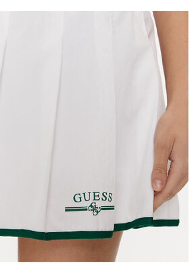 Guess Spódnica trapezowa Arleth V4GD19 WG2Q0 Biały Regular Fit. Kolor: biały. Materiał: syntetyk