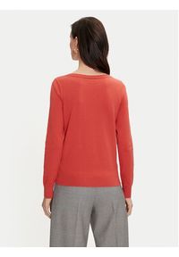 TOMMY HILFIGER - Tommy Hilfiger Sweter WW0WW40099 Czerwony Regular Fit. Kolor: czerwony. Materiał: bawełna, syntetyk #7