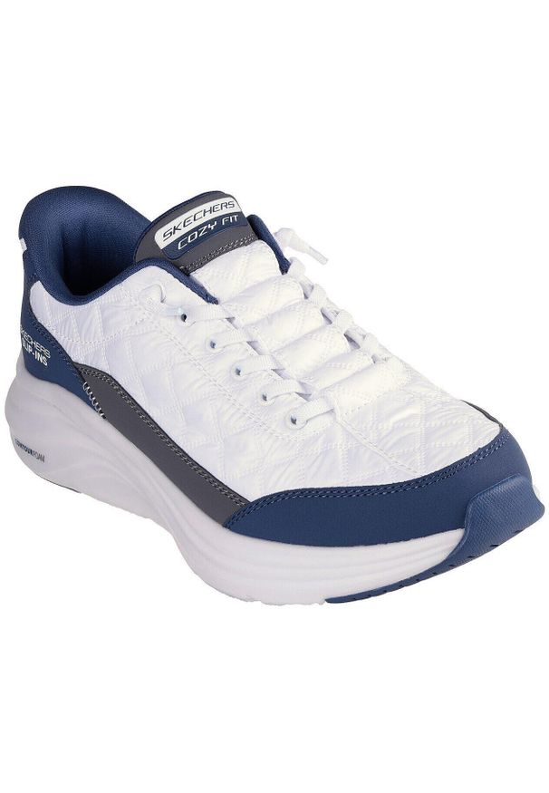 skechers - Adidasy Skechers Contour Foam - Cozy, Mężczyźni. Kolor: niebieski, wielokolorowy, biały